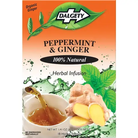 Dalgety Peppermint & Ginger Tea 40G