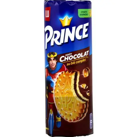 LU Biscuits fourrés au chocolat au blé complet Prince  300g
