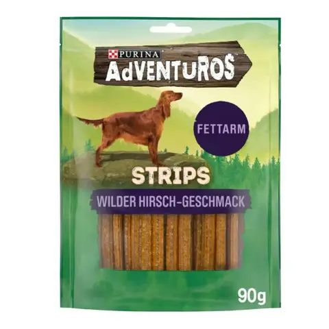 PURINA AdVENTUROS Streifen mit Hirschgeschmack 90 g