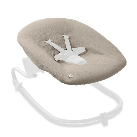 Hauck Bezug für Alpha Newborn Bouncer (atmungsaktiv & einfach waschbar) - Beige