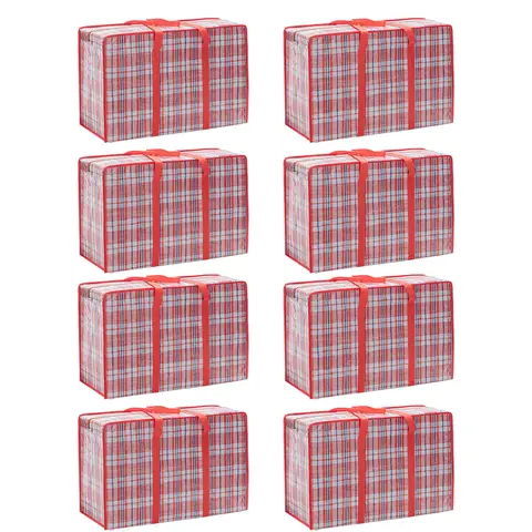 8-piece practical down comforter storage bag, space-saving, can be used to store clothes and bedding.68*50*24cm  red