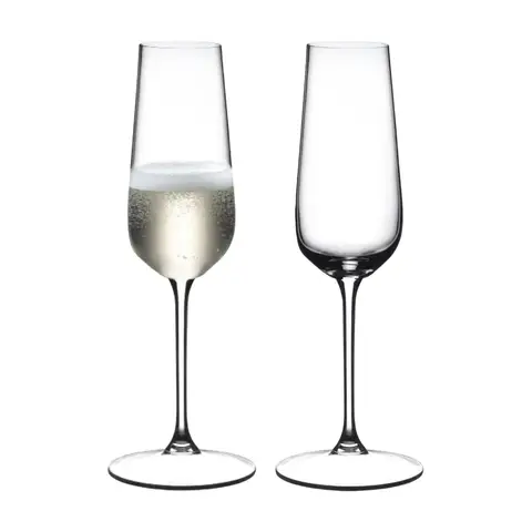 RIEDEL Champagnerflöte - Kristallglas - 250ml (voll) - 2er Set - 6424/08 - Grape At Sektglas, Spülmaschinenfest