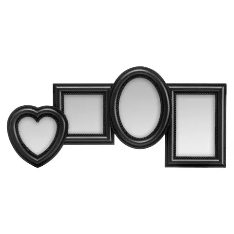 Maison by Premier Photo Frame Maren Shaped 4 Photo Black