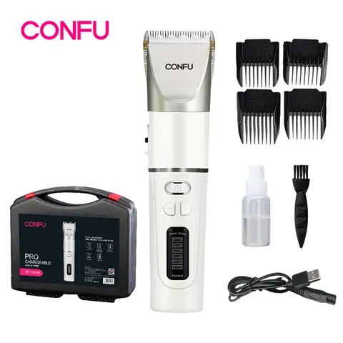 CONFU electric hair clipper electric scissors household adult electric pusher shaving hair barbershop hair salon special T105 ceramic blade + sponge + ab