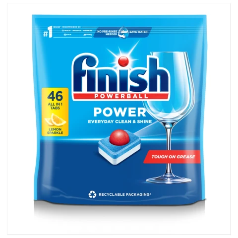 Finish Power All in One Dishwasher Tablets Lemon - 46 Tabs