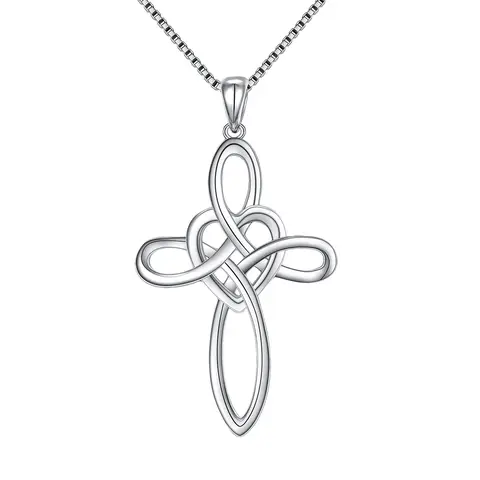 Ever Faith Irish Celtic Trinity Knot Pendant Necklace