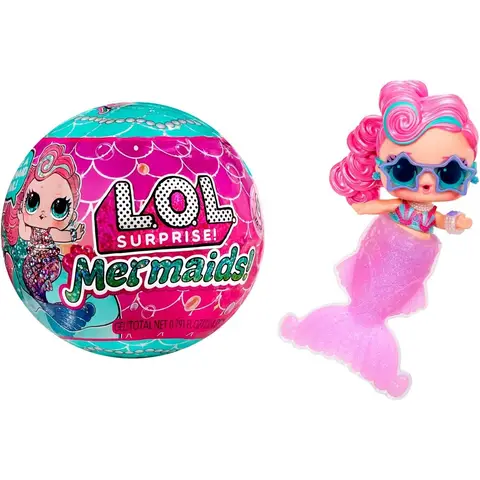 L.O.L. Surprise! Mermaids Tots Fashion Mini Puppen mit farbwechselnden Schwänzen - Geeignet für Sammler, Mädchen und Jungen ab 4 Jahren