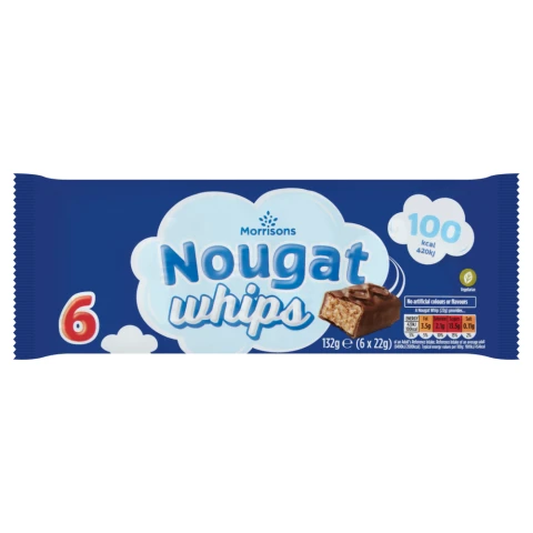 Morrisons Nougat Whips 6 X 22G