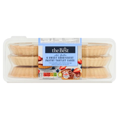 Morrisons The Best All Butter Sweet Pastry Tartlets 6Pk 210G