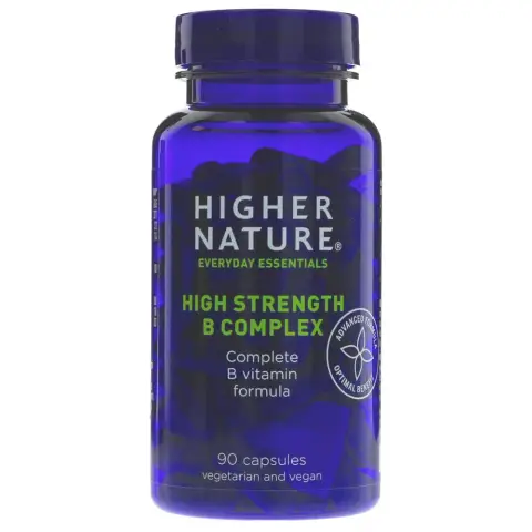 HIGHER NATURE - High Strength B Complex - Complete B Vitamin Formula - 90 CAPS