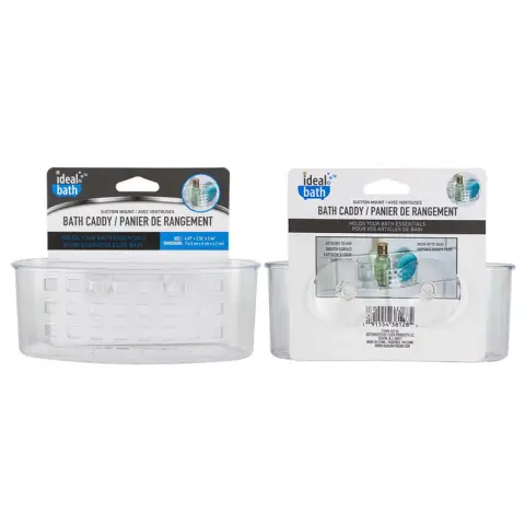 Ideal Home Bath Caddy w/ Suction Cup