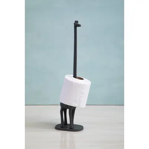 Maison by Premier Grey Giraffe Toilet Roll Holder
