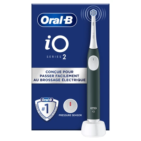 Oral-B iO2 Brosse À Dents Électrique Verte, 1 Brossette