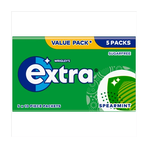 Extra Spearmint Chewing Gum 5 Pack 70g