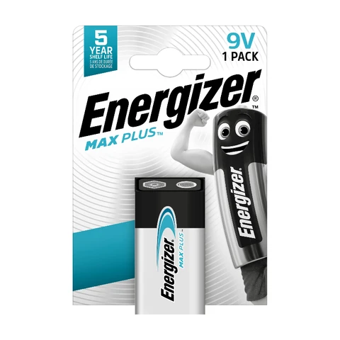 S13463 Energizer 9V Max Plus Alkaline - Packung mit 1