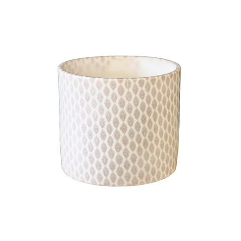 Lazzaro Taupe Garland Planter H16cm D18cm
