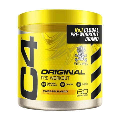 C4 Original Pre Workout Pulver, Ananas Kopf, 60 Portionen 396g