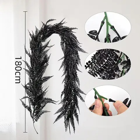 2Pcs 70.8in/180cm
Ivy Vines Fake Plant Artificial Hanging Plant Faux Boston Ferns Greenery Leaves Fake Vines for Outdoor Indoor Home Garden Wall Decoration