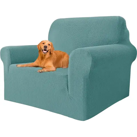 YSTYLE Stretch Sofa-Bezug, Couchbezug für Couch und Sofa, Möbelschutzbezug für Sofa mit elastischem Boden, 1-Sitzer, LM, Hellblau