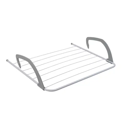 JVL Radiator Laundry Washing Clothes Drying Airer - White