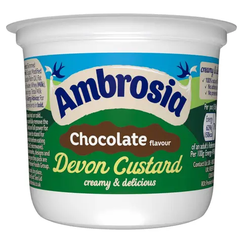 Ambrosia Chocolate Flavour Custard 150g