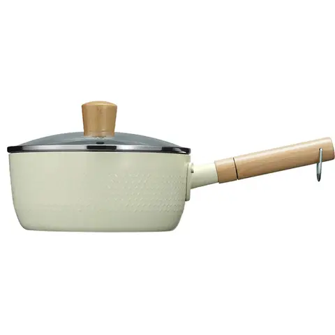 COOKER KING Antihaft-Yukihira-Topf mit Deckel, Milchtopf, Nudeltopf, 20 cm