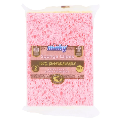 Minky Sponge Wipes 2 Packs
