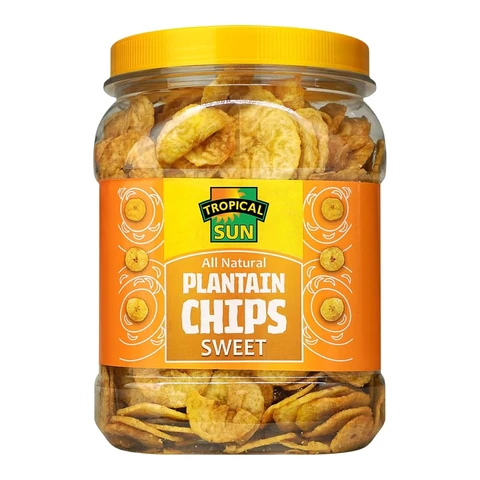 Tropical Sun Plantain Chips Naturally Sweet 450 g