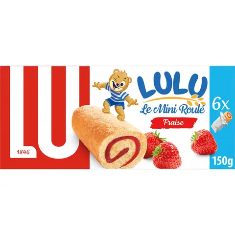 LULU MINI ROULE  miniroules fraise  150g