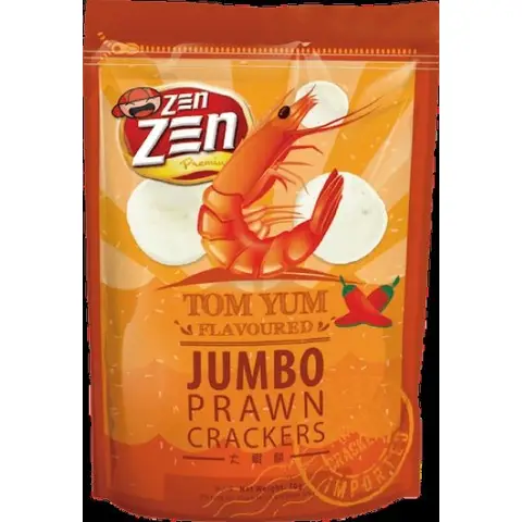 ZEN Zen Jumbo Prawn Crackers Tom Yum Flavor 70g