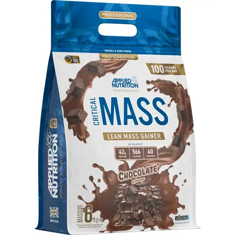 Applied Nutrition Critical Mass Professional Weight Gain Support Chocolate Powder Flavour - 6kg