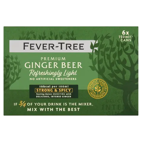 Fever-Tree Premium Ginger Beer 6 x 150 ml