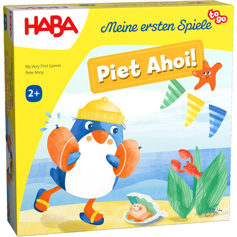 HABA Meine ersten Spiele to Go – Piet AHOI! – Kinderspiel ab 2 Jahren, Memospiel für unterwegs für 1-4 Spieler – 2012217001