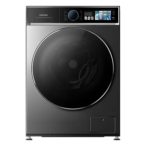 coocaa Galaxy A7 Serie Frontlader-Waschmaschine, 10 kg, BLDC-Wechselrichtermotor, Energieeffizienzklasse A-30%, Bakterienbeseitigungssystem, Dampfwaschung, Schnellwaschung 15', Kindersicherung, 14 Programme, Verzögerter Abschluss, Babypflege, Anti-Tierhaar-Funktion [Energieklasse A] F104A7KBCO