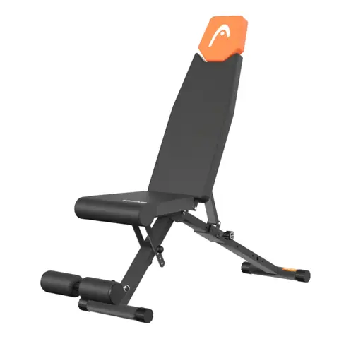 HEAD HA369 Banc de fitness pliable - Noir & orange