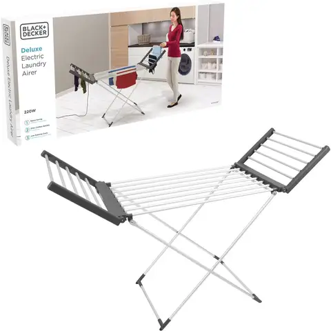 BLACK+ DECKER Heated Winged Airer