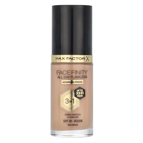 Max Factor Facefinity All Day Flawless 3 In 1 Foundation 30 ml - N55 Beige