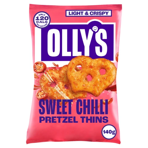 OLLY's - Sweet Chilli Pretzel Thins - 140g