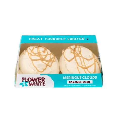 Flower & White - Caramel Swirl Meringue Clouds Twins - 130g