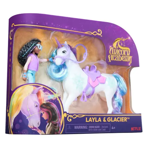 Unicorn Academy Small Doll Layla & Glacier