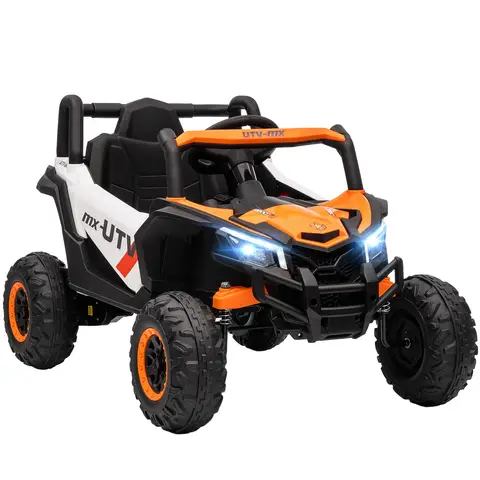 AIYAPLAY 12V Kids Ride On Car, Electric Car for Kids UTV with Remote Control, Slow Start, Suspension System, LED Lights, Musi