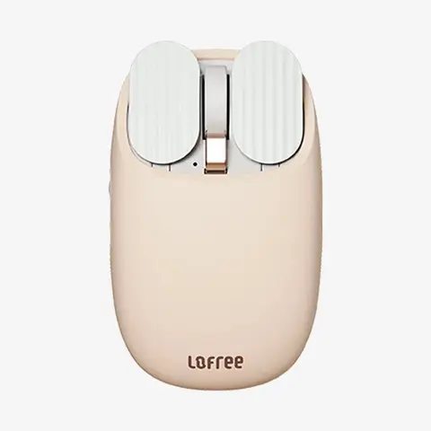 Lofree Bluetooth-Maus – Dual-Mode-Verbindung (Bluetooth/2,4 GHz), 5-stufige DPI-Einstellung, 800-mAh-Akku, Farbe: Milchtee, EP115
