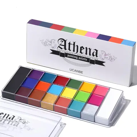UCANBE Palette de 20 peintures à l'huile visage et corps - Édition Athena