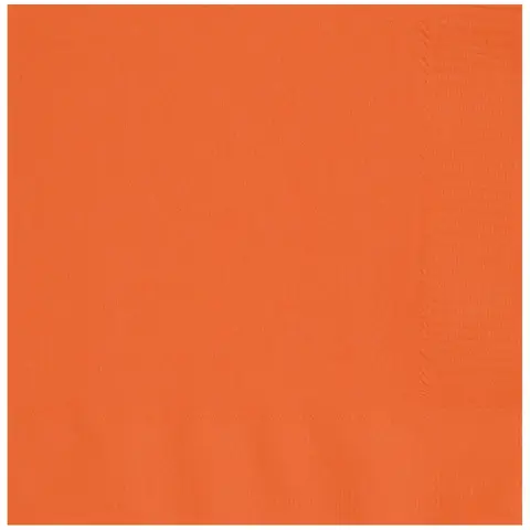 Unique Party Lunch Napkins, Orange, 20 Pack