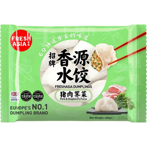 FRESHASIA Pork & Shepherd's Purse Dumplings 400g