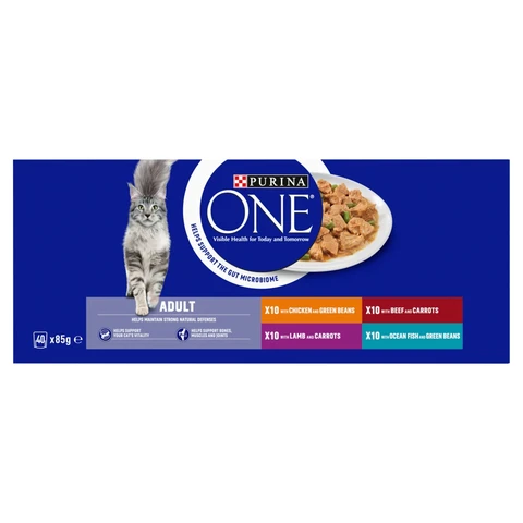 Purina One Adult Cat Food 40 x 85g (3400g)