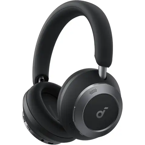Soundcore Space One Pro, FlexiCurve Over-Ear Headphone, Adaptive Active Noise Cancelling Headphones Driven By 6Mics, 60H Lossless Audio, Ultra-Fast Charging, Hi-Res Wireless, Comfortable Fit