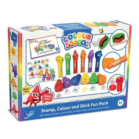 Colourblocks Stamp, Colour and Paint Stick Fun Pack