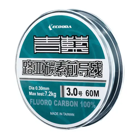 ECOODA Cyan blue Carbon fluorine lure fishing line high quality