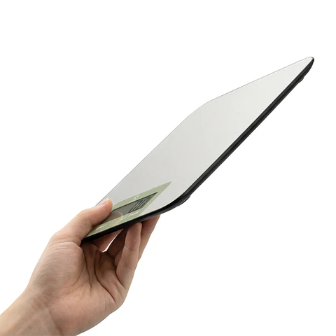 Woox Küchenwaage 6 kg, Edelstahl-Wiegefläche, Grau, batteriebetrieben